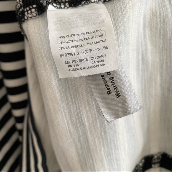 J Crew Nautical Striped Dress Black White Small - Picture 11 of 11
